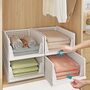 Stackable Closet Storage Foldable Pull Out Baskets, thumbnail 1 of 6