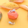 Skull Pearl Huggie Earrings, thumbnail 1 of 4