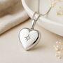 Personalised Sterling Silver North Star Heart Locket Necklace, thumbnail 1 of 10