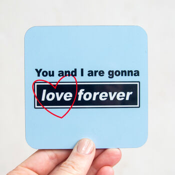 'Love Forever' Oasis Style Coaster, 3 of 3