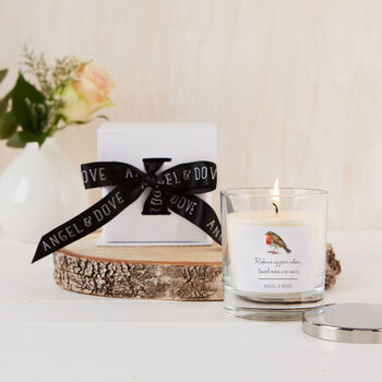 'Robins Appear' Remembrance Candle Sympathy Gift, 2 of 3