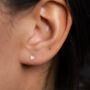 Gold Filled Tiny Heart Stud Earrings, thumbnail 2 of 9