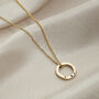 9ct Gold Confetti Birthstone Mini Message Necklace, thumbnail 2 of 6