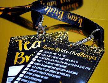 Team Bride Vip Pass Hen Party Lanyard Favours, 3 of 12