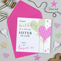 Heart Balloon Sister In Law Birthday Card, thumbnail 1 of 2