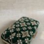 Emerald Green Velvet Handcrafted Clutch Bag, thumbnail 7 of 9