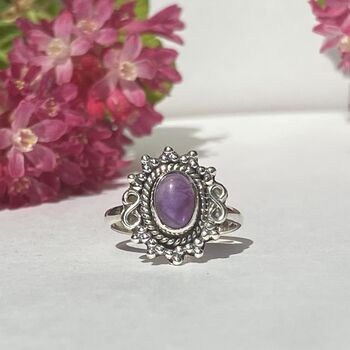 Elegant Silver Rings With Semi Precious Gemstones, 8 of 12