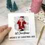 Baby's First Christmas 3D Photo Card, thumbnail 1 of 4