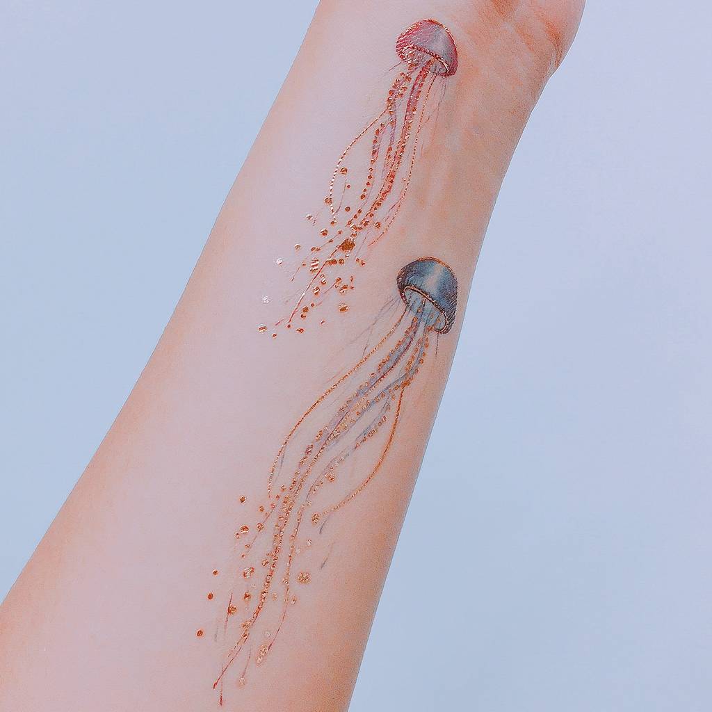 Jellyfish Temporary Tattoo, 1 of 7