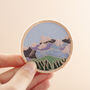Mountains Embroidered Patch, thumbnail 1 of 4