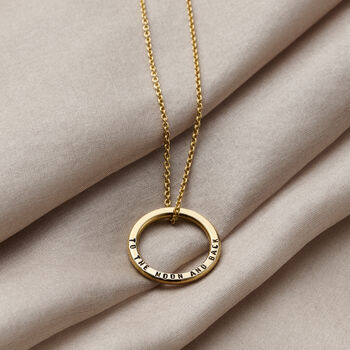 Personalised 9ct Gold Medium Message Necklace, 4 of 6