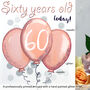 Personalised Pink Balloons Age Birthday Card, thumbnail 5 of 6