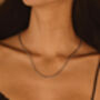 Anchor Chain Necklace Silver Minimal Gift, thumbnail 3 of 5