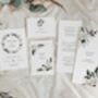 Winter Frost Concertina Wedding Invitations, thumbnail 4 of 4