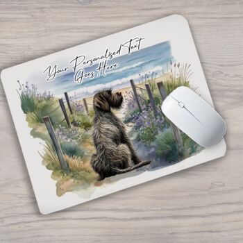 Personalised Wirehaired Pointer Griffon Dog Beach Walk Collection, 4 of 7