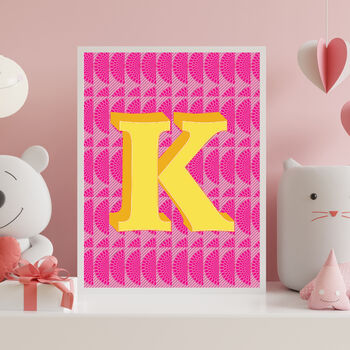 Personalised Letter Wall Print, 4 of 12