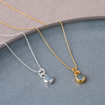 Gem Dot Personalised Birthstone Necklace, 3 of 12