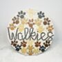 Paw Print Walkies Hanging Mosaic Sign Decoration, thumbnail 3 of 5