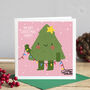 Happy Christmas Tree Card, thumbnail 1 of 2