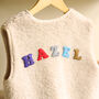 Personalised Baby And Toddler Sherpa Vest, thumbnail 6 of 12