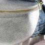 Silver Soft Leather Bum Bag, thumbnail 4 of 10