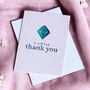 Thank You Card Geometric Gem Design, thumbnail 1 of 2