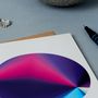 Circular Fluorescent Print Greeting Card, thumbnail 2 of 2
