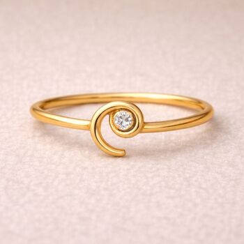 Where I Was Headed All Along Diamond Spiral Necklace, 3 of 9
