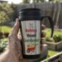 Personalised Head Gardener Travel Mug, thumbnail 3 of 4