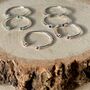 Silver Birthstone Stacking Rings Christmas Gifts, thumbnail 1 of 7