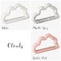 Silicone Cloud Shape Teether Pink White Black Available, thumbnail 3 of 8