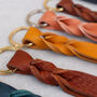 Personalised Leather Keyring With Twist Detail, thumbnail 2 of 11