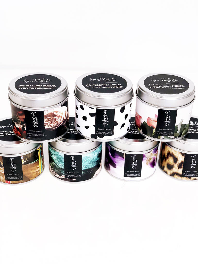 Marble Print Candle By The Luxe Candle Co