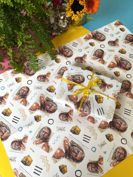 Nicolas Cage Con Air 90s Wrapping Paper, Retro Movie Gift Wrap, 9 of 11