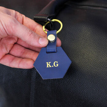 Personalised Hexagonal Keyring Gift For New Home, 4 of 7
