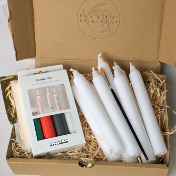 Candle Painting Decoration Kit With Eight Candles, 2 of 4