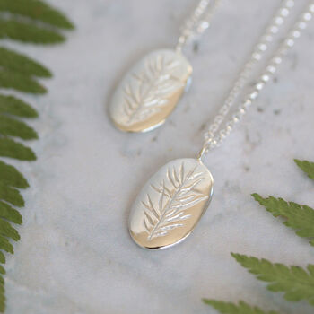 Rosemary Remembrance Silver Necklace, 3 of 8