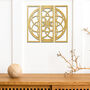 Sacred Geometry Wooden Art Set Metatron's Cube Triptych, thumbnail 8 of 10