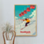 Saalbach Skicircus Austria Travel Poster Art Print, thumbnail 5 of 8