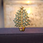 Christmas Tree Festive Brooch, thumbnail 1 of 3