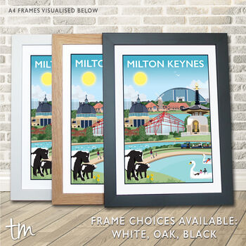 Milton Keynes, Buckinghamshire Print, 2 of 6