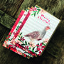 Festive Partridge Bird Christmas Card Blank Inside, thumbnail 4 of 5
