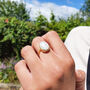 Statement Rainbow Moonstone June Birthstone Ring, thumbnail 3 of 8