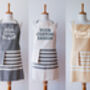 Personalised Cotton Kitchen Apron And Kitchen Towels, thumbnail 5 of 11