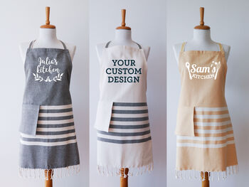 Personalised Cotton Kitchen Apron And Kitchen Towels, 5 of 11