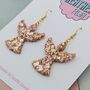 Christmas Angel Glitter Earrings, thumbnail 4 of 4