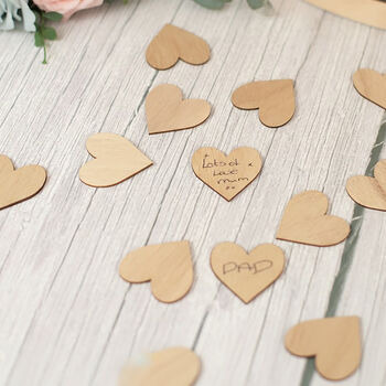 Blush Flowers Wedding Drop Frame Guest Book Alternative, 4 of 4