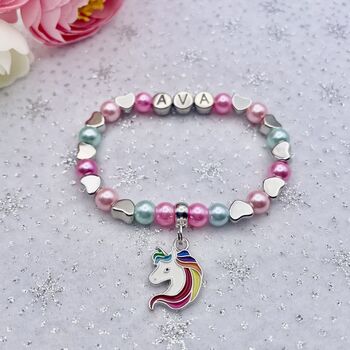 Personalised Unicorn Bracelet Inc Gift Bag, 12 of 12