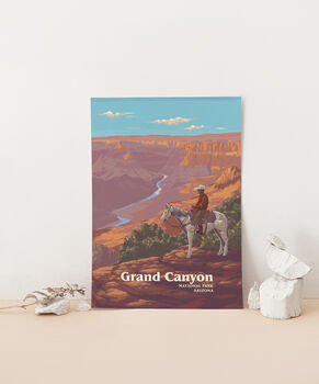 Grand Canyon National Park USA Travel Poster Art Print, 3 of 8