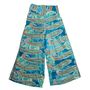 'Lennon' Turquoise And Pink Paisley Palazzo Trousers, thumbnail 4 of 4